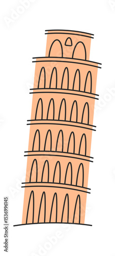 Pisa leaning tower sightseeing attraction