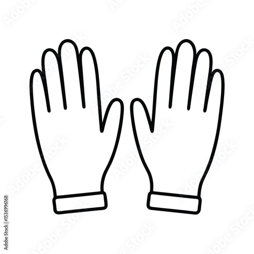 High resolution vector illustration of diverse gloves work fashion and winter styles