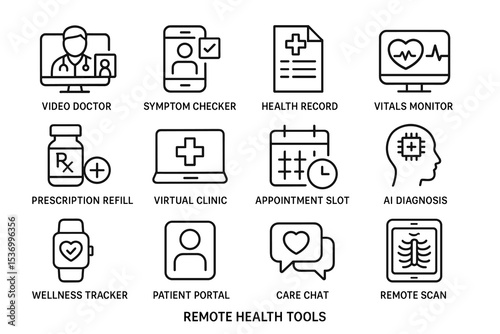 Remote health tools: virtual clinic features and digital healthcare solutions