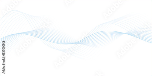 Abstract wave line for banner, wallpaper background with wave design.