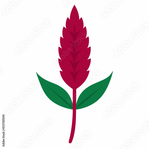 Amaranth Outline Icon: Vector Plant

