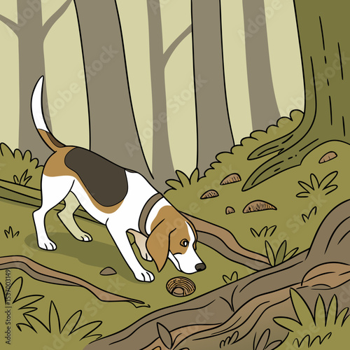 seamless pattern with dogs