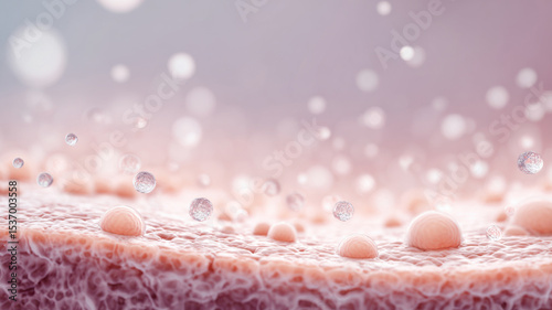 moisture absorb to layer of human, soft tone, cell membrane