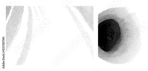 Vector Abstract cylinder with a dark void geometric shapes .