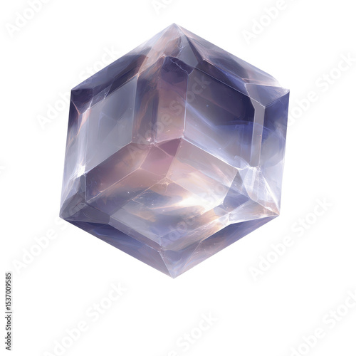 Luminous Cubic Crystal A Gemstone of Inner Light
