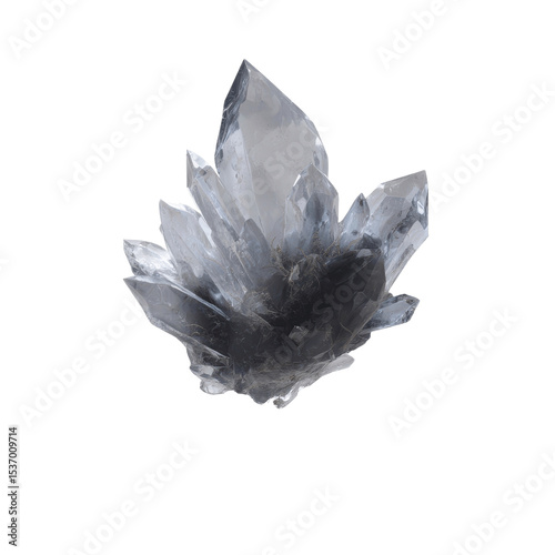 Smoky Quartz Crystal Cluster -  Intricate Gemstone Formation