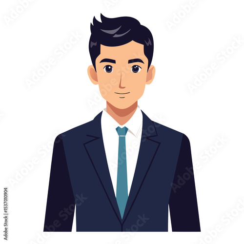 businessman man avatar cartoon character vector illustration graphic design vector illustration 