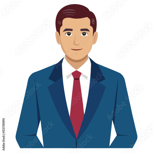 businessman man avatar cartoon character vector illustration graphic design vector illustration 