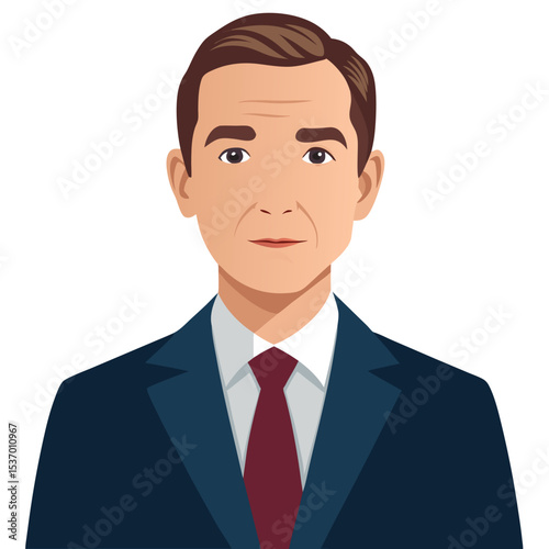 businessman man avatar cartoon character vector illustration graphic design vector illustration 