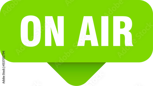 on air sticker. on air sign on transparent background