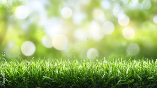 Chaos of lively green grass clipart nature scene digital art showcase