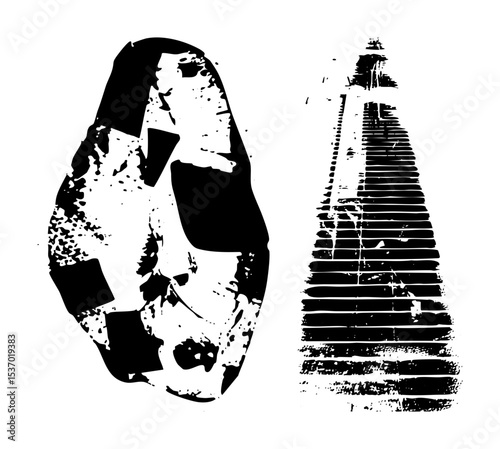 Vector Footprint Impressions Illustrate Sole