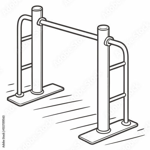 Outdoor fitness equipment pull up bar parallel bars workout gym exercise