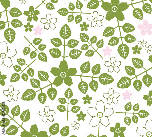 Vintage seamless floral pattern liberty style background of small mauve and lilac flowers small