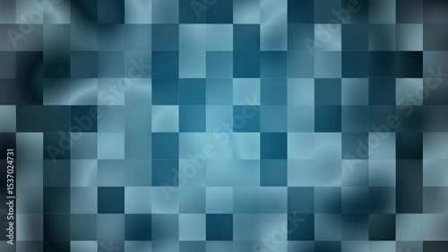 Motion graphics of square blokes tiles shiny animation.   