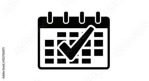 Calendar Checkmark Schedule, Planning, Organization Icon