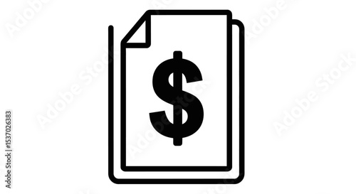 Wallpaper Mural Financial Documents, Bills, and Invoices Icon Torontodigital.ca