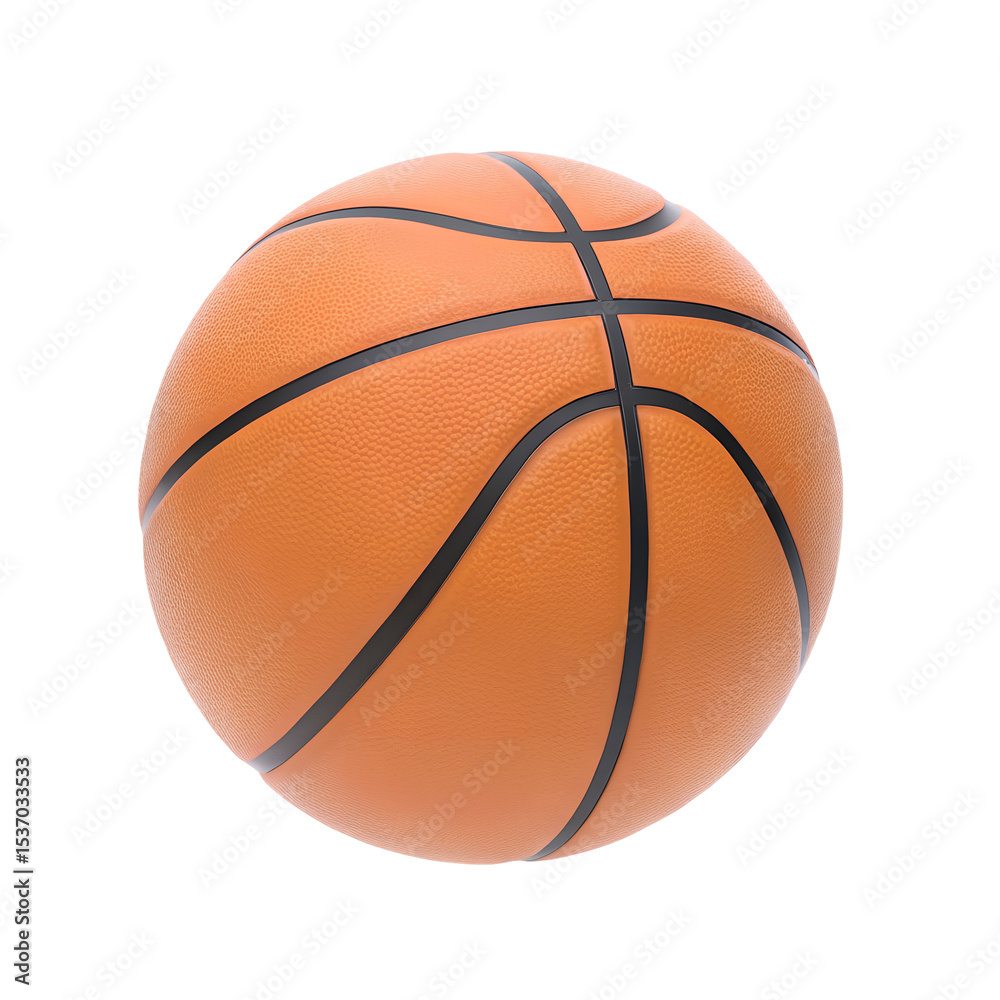 Fototapeta premium Basketball isolated on transparent background