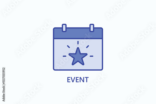 Event Icon Or Logo Isolated Illustration
