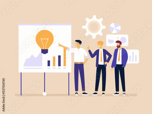 Business Team Brainstorming New Ideas and Strategies