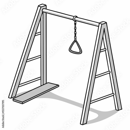 Playground swing set simple design childrens play equipment