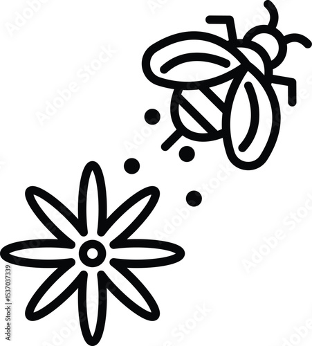 pollinators bee icon, bee, butterfly, pollinator, insect, flower, garden, nature, icon, symbol, bug, honeybee, wings, flying, plant, simpleicon, eco, green, savebees, cute, smallinsect
