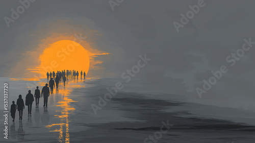 International Migrants Day Minimalistic Road Design December 2025