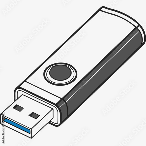 Modern usb flash drive data storage device technology