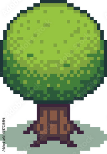 Pixel Trees and Bushes 