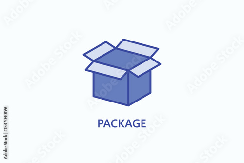 Package Icon Or Logo Isolated Illustration