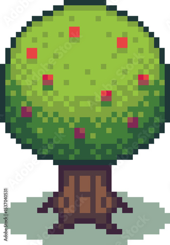 Pixel Trees and Bushes 