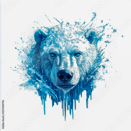 froze photography logo isolated on white background.