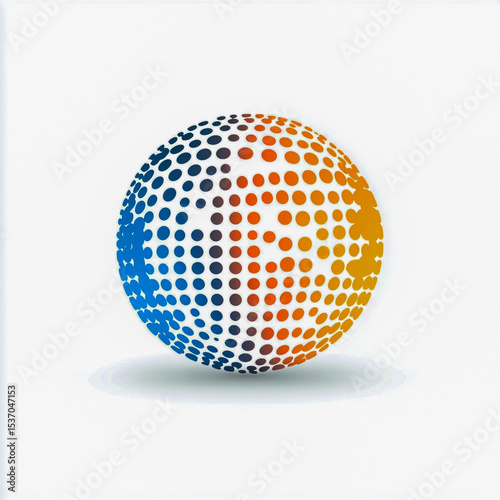technology global logo template Icon Illustration Brand Identity isolated on white background.