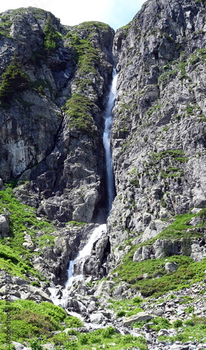 Canvastavla Wasserfall bei La Flegere