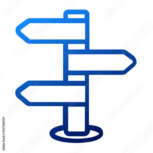 Collection of Minimal Map Location and Navigation Outline Icons
