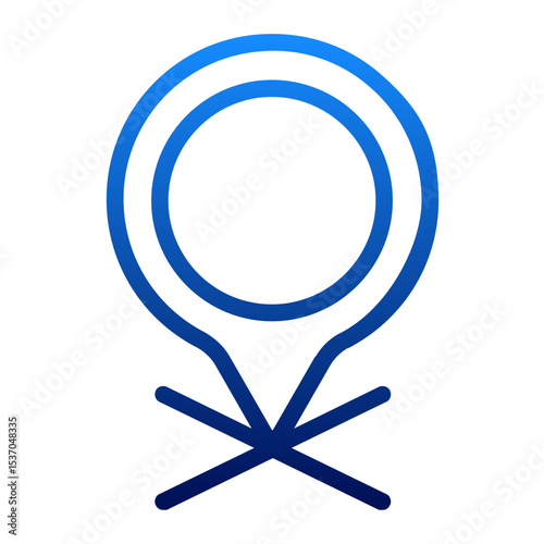 Collection of Minimal Map Location and Navigation Outline Icons