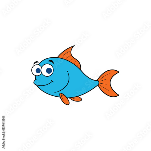 cartoon fish cartoon isolated