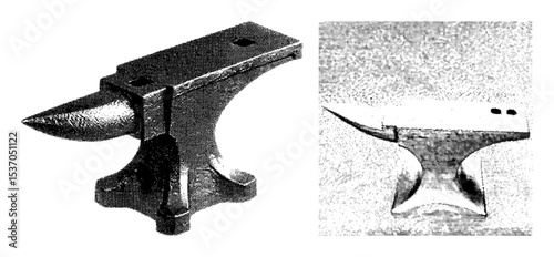 Vector Detailed vector of a classic blacksmith anvil.