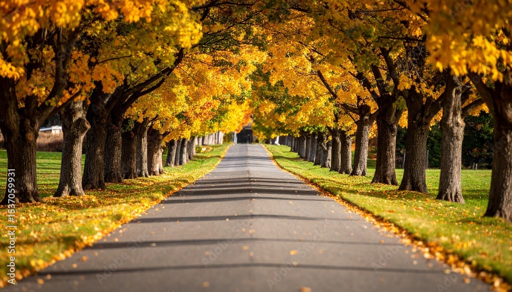 Naklejka premium autumn in the park