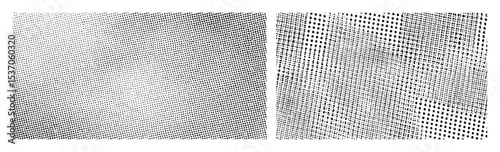 Vector Diagonal halftone dot create a textured visual effect.