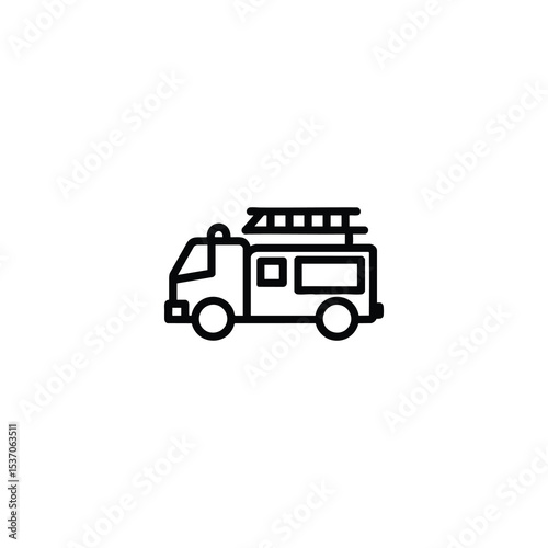 Fire Truck Emergency Vehicle Icon