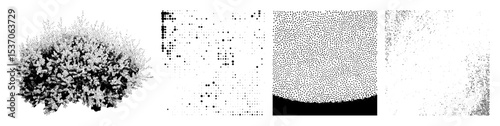 Vector Chaotic particle flows and density variations in abstract vector designs.