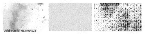Vector Abstract dot transition from wavy to dense formations.