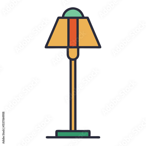 vector illustration of lamp