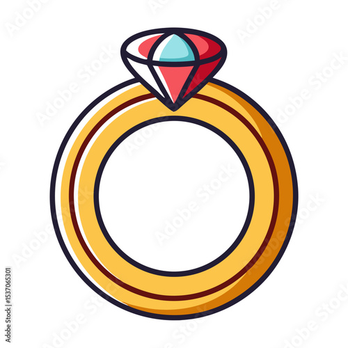 diamond ring vector