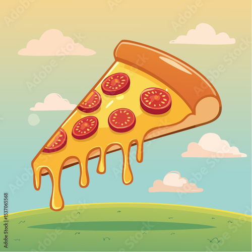 illustration of a pizza