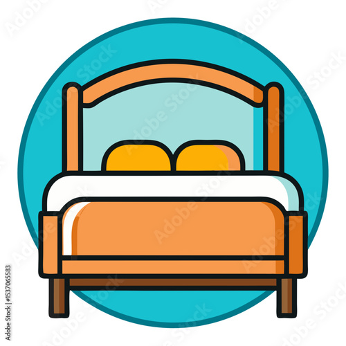 bed icon set