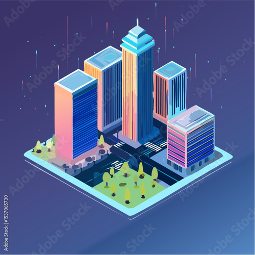 vector illustration of city
