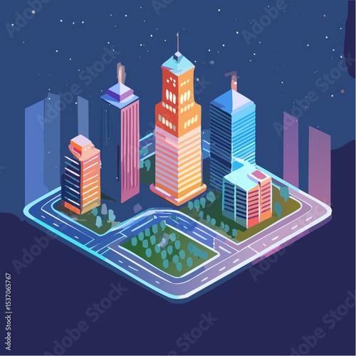 city in the night