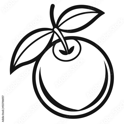 Loquat  icon vector illustration
